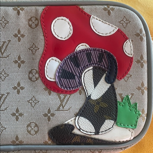 Cute Little Beige Bag with Colorful Patch Accents - Picture 7 of 7